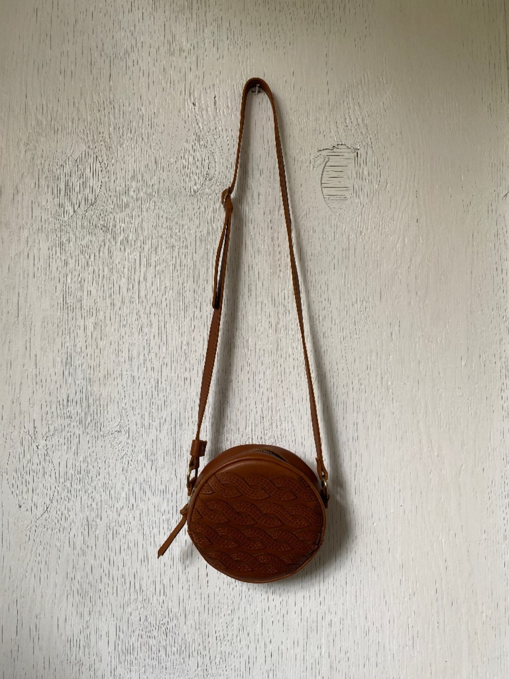 Portland Leather Goods round leather crossbody